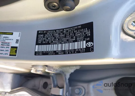 2021 Toyota Corolla Le z USA, uszkodzony, nr VIN 5YFEPMAE7MP236370